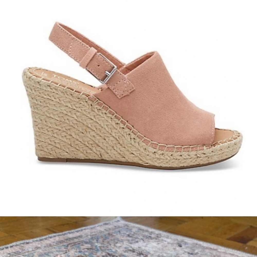 TOMS bloom suede Monica espadrille